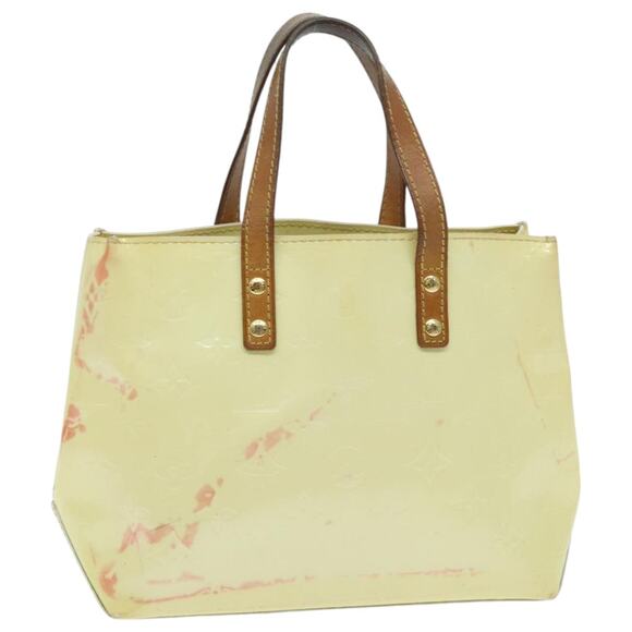LOUIS VUITTON Monogram Vernis Reade PM Hand Bag Perle M91336 - Picture 1 of 12
